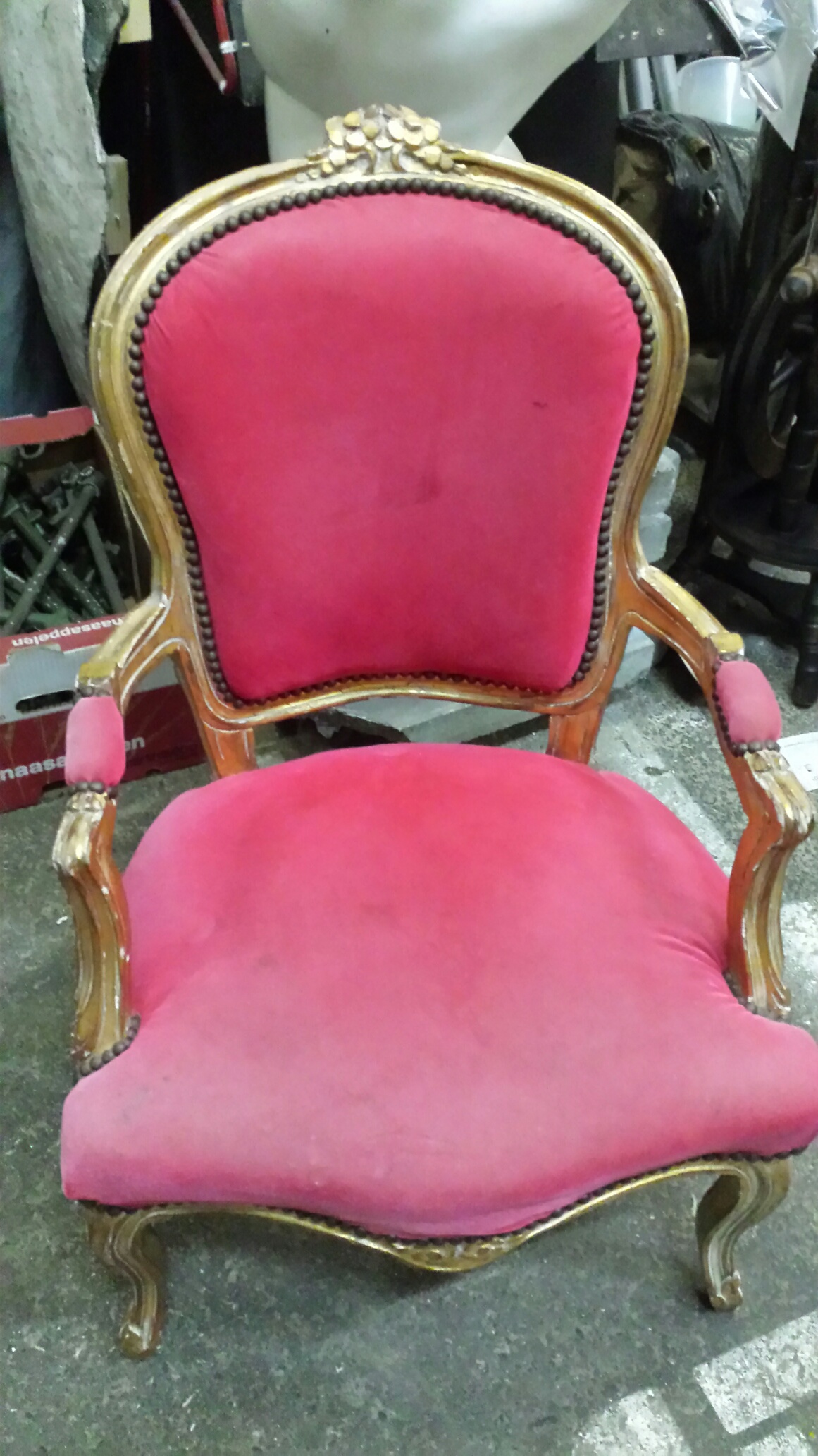 barokstoel roze